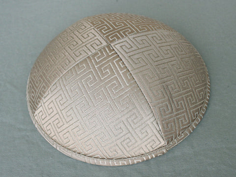 Brocade Kippot Tan Jessy Judaica