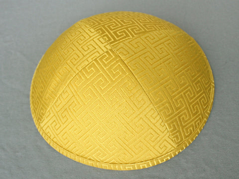 Brocade Kippot Yellow Jessy Judaica