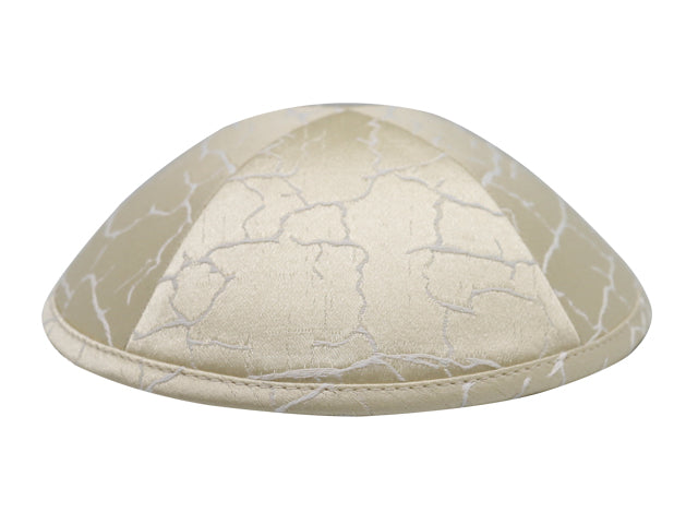 Brocade Kippot Light Beige Jessy Judaica