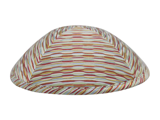 Brocade Kippot Burgundy & Light Green Jessy Judaica