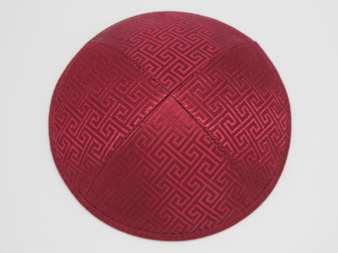 Brocade Kippot Burgundy Jessy Judaica
