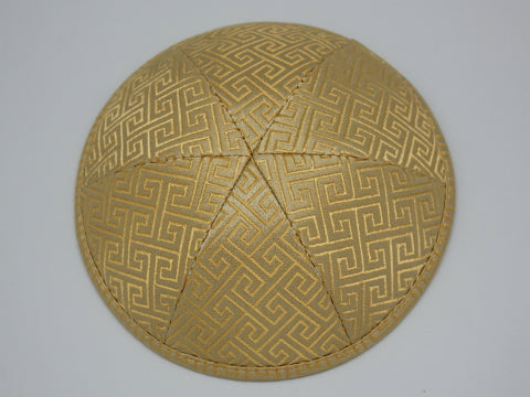 Brocade Kippot Gold Jessy Judaica
