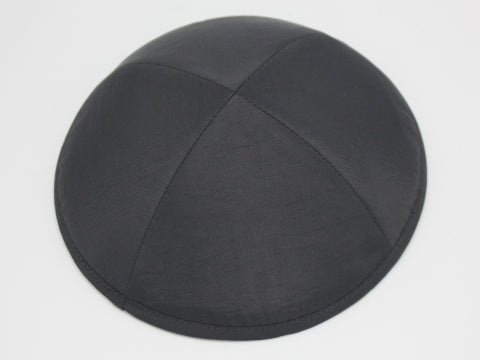 Lux Silk Kippot Black Jessy Judaica