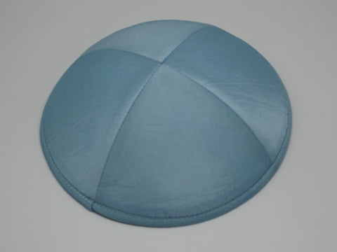 Lux Silk Kippot Light Blue Jessy Judaica