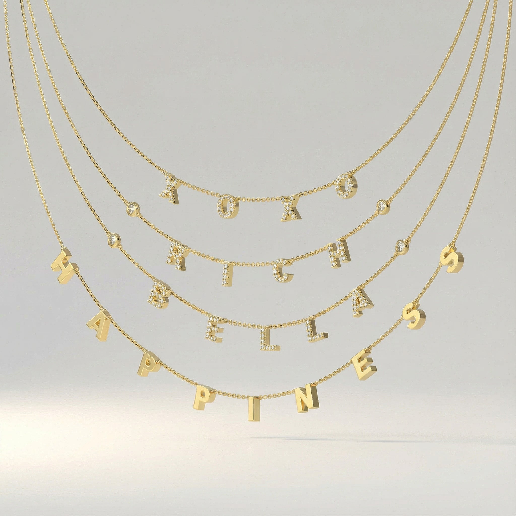Luxe Letter Necklace SS25N004L OPJ Studio