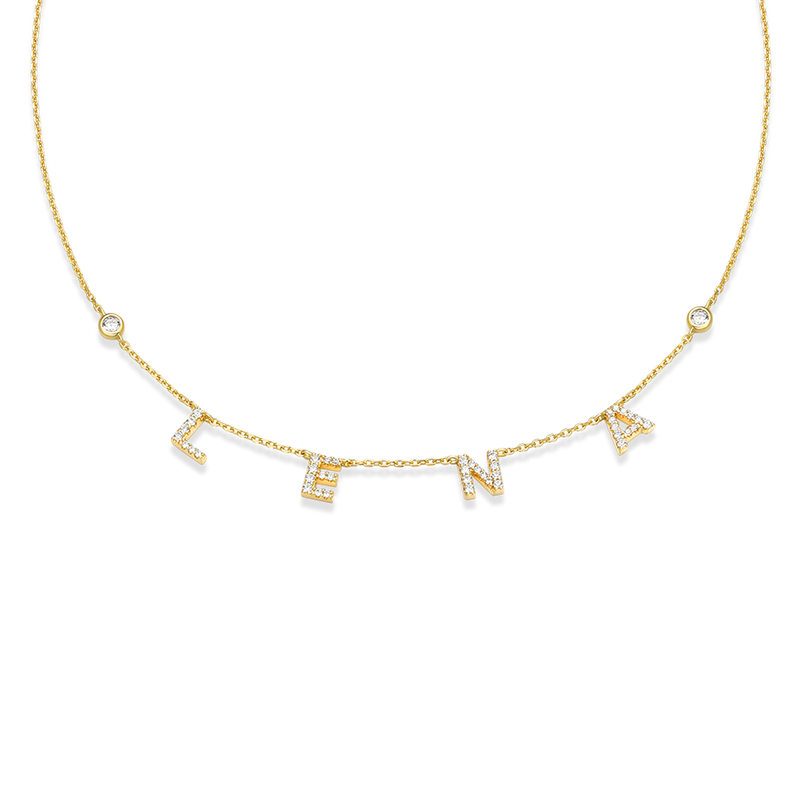 Luxe Letter Necklace Jessy Judaica