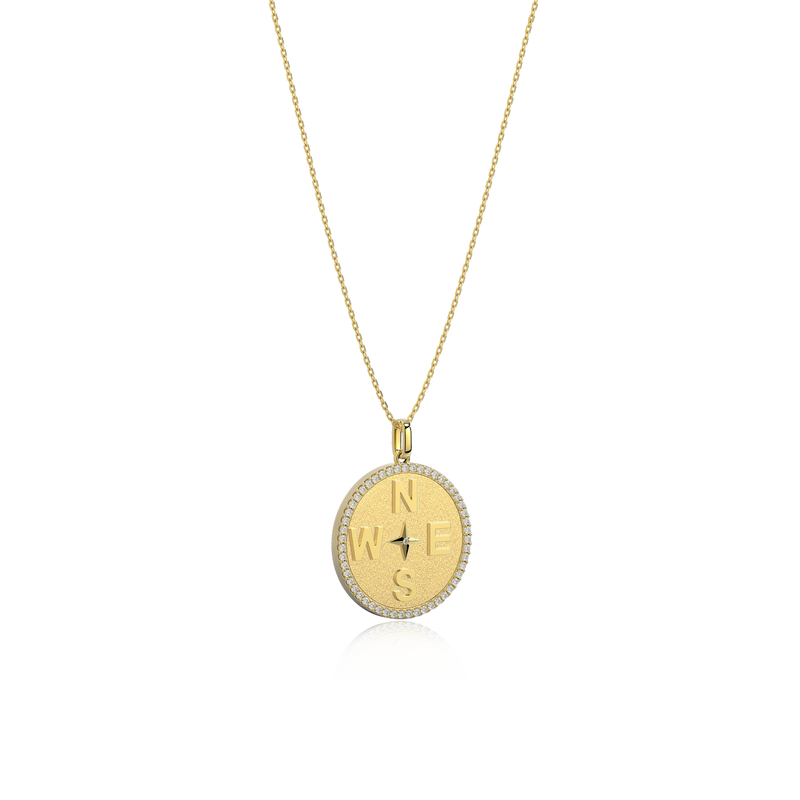 18k Gold Plated Medallion Necklace Jessy Judaica