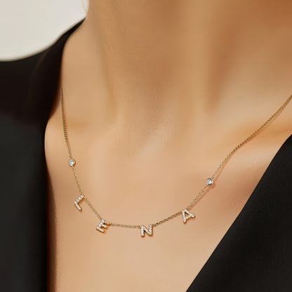 Luxe Letter Necklace SS25N004L OPJ Studio