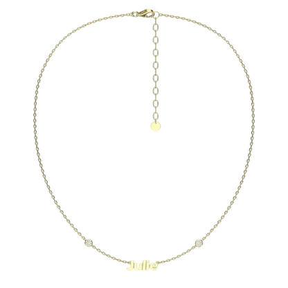 Name Necklace with Emotional Spark SN015B OPJ Studio