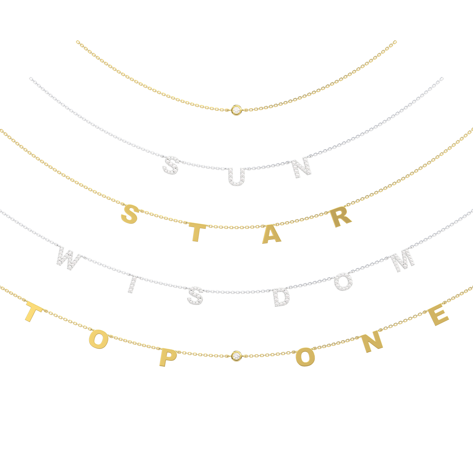 Luxe Letter Necklace SS25N004L OPJ Studio