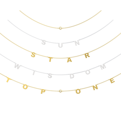 Luxe Letter Necklace SS25N004L OPJ Studio