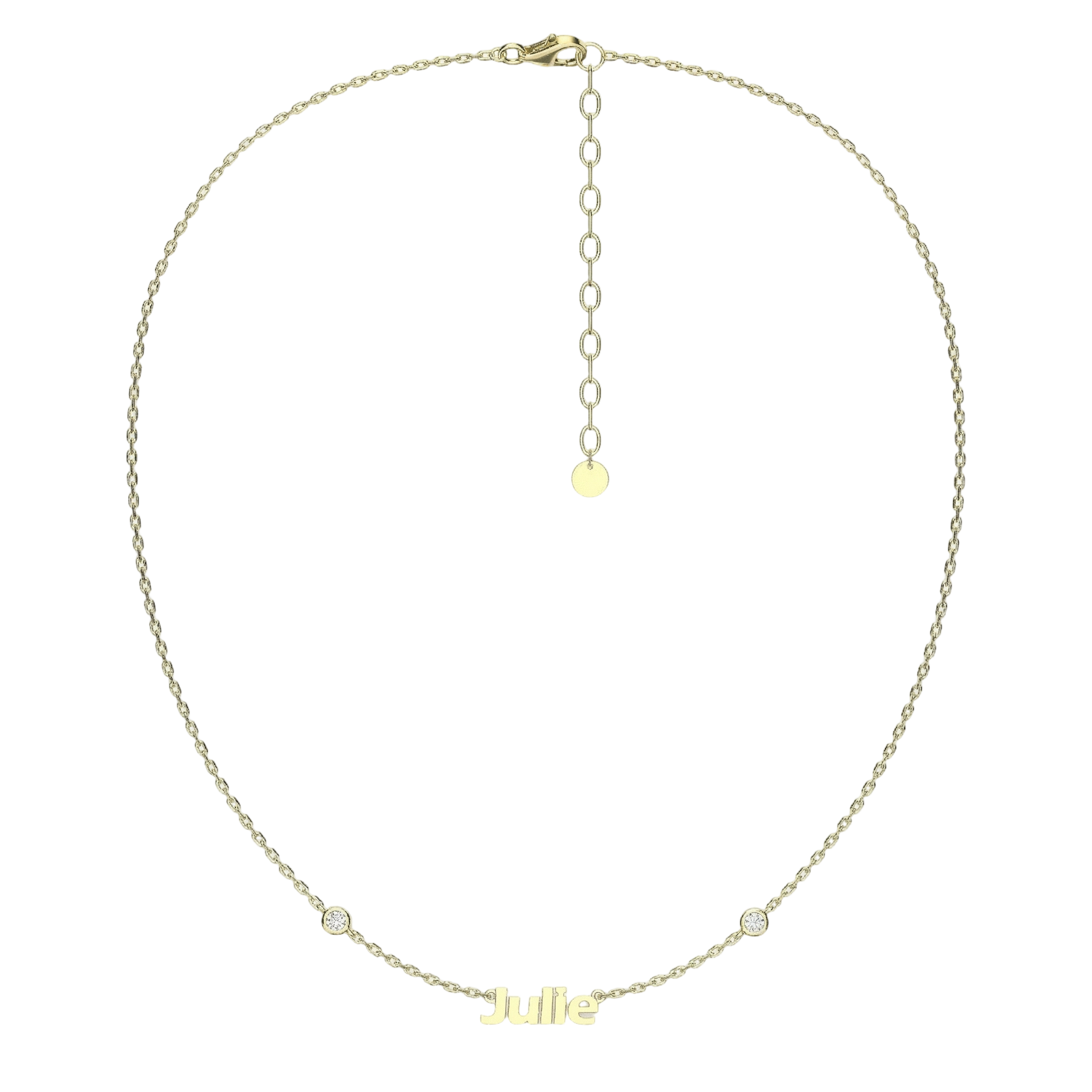 Name Necklace with Emotional Spark SN015B OPJ Studio