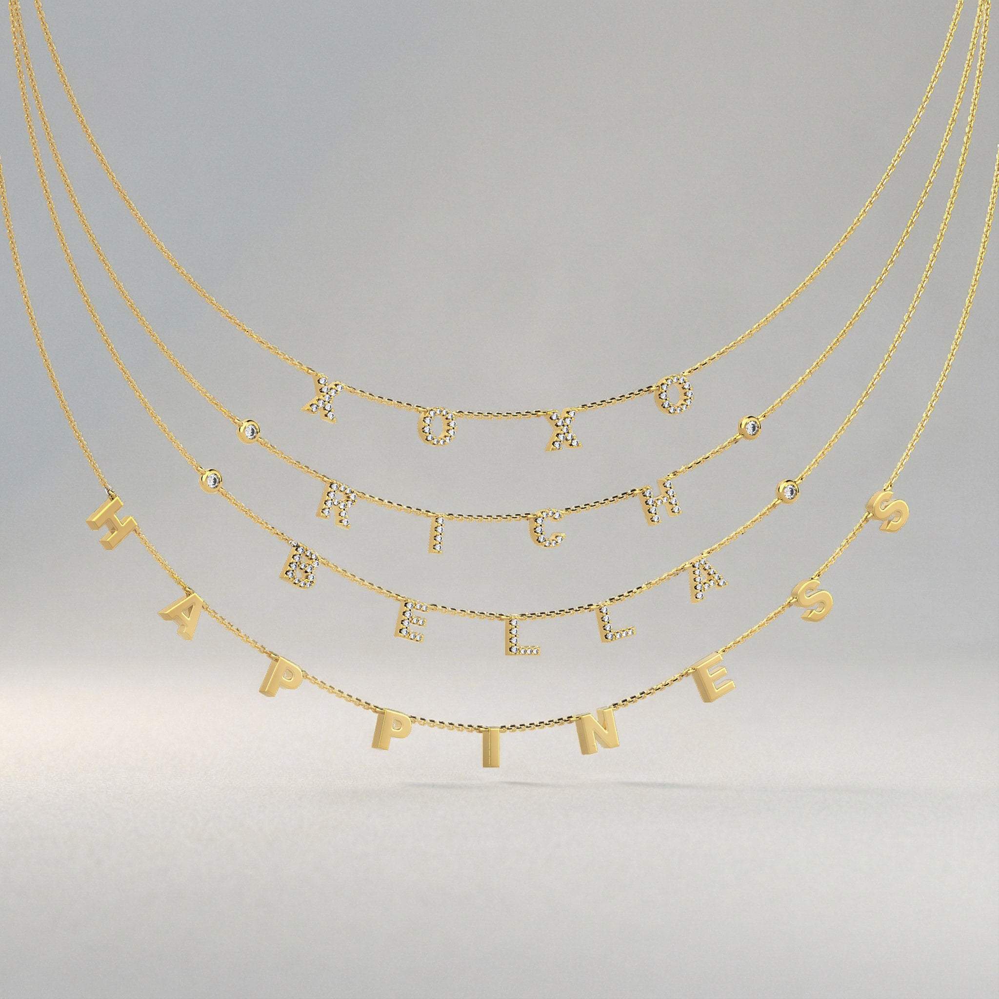 Luxe Letter Necklace SS25N004L OPJ Studio