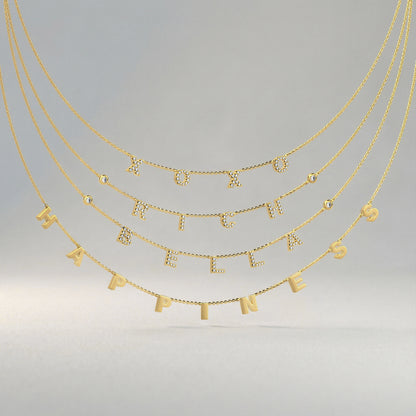 Luxe Letter Necklace SS25N004L OPJ Studio