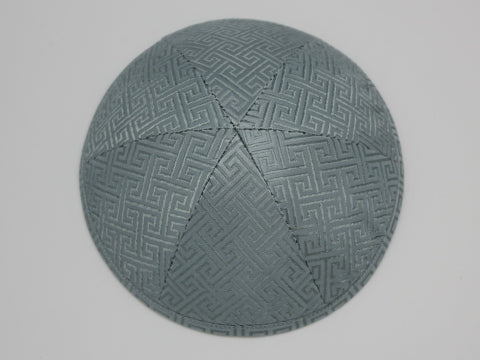 Brocade Kippot Gray Jessy Judaica