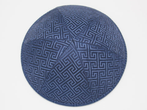 Brocade Kippot Navy Jessy Judaica