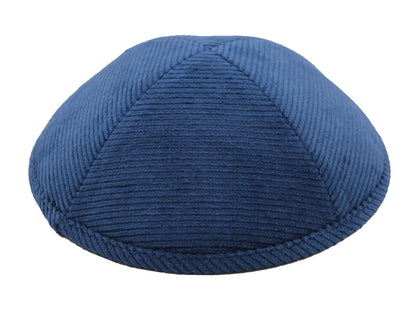 Corduroy Kippot Navy Jessy Judaica