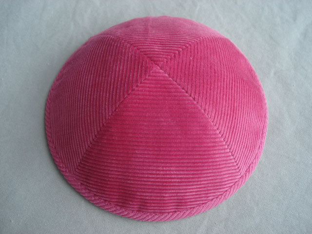 Corduroy Kippot Brick Jessy Judaica