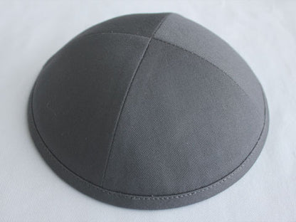 Cotton Kippot Dark Grey Jessy Judaica