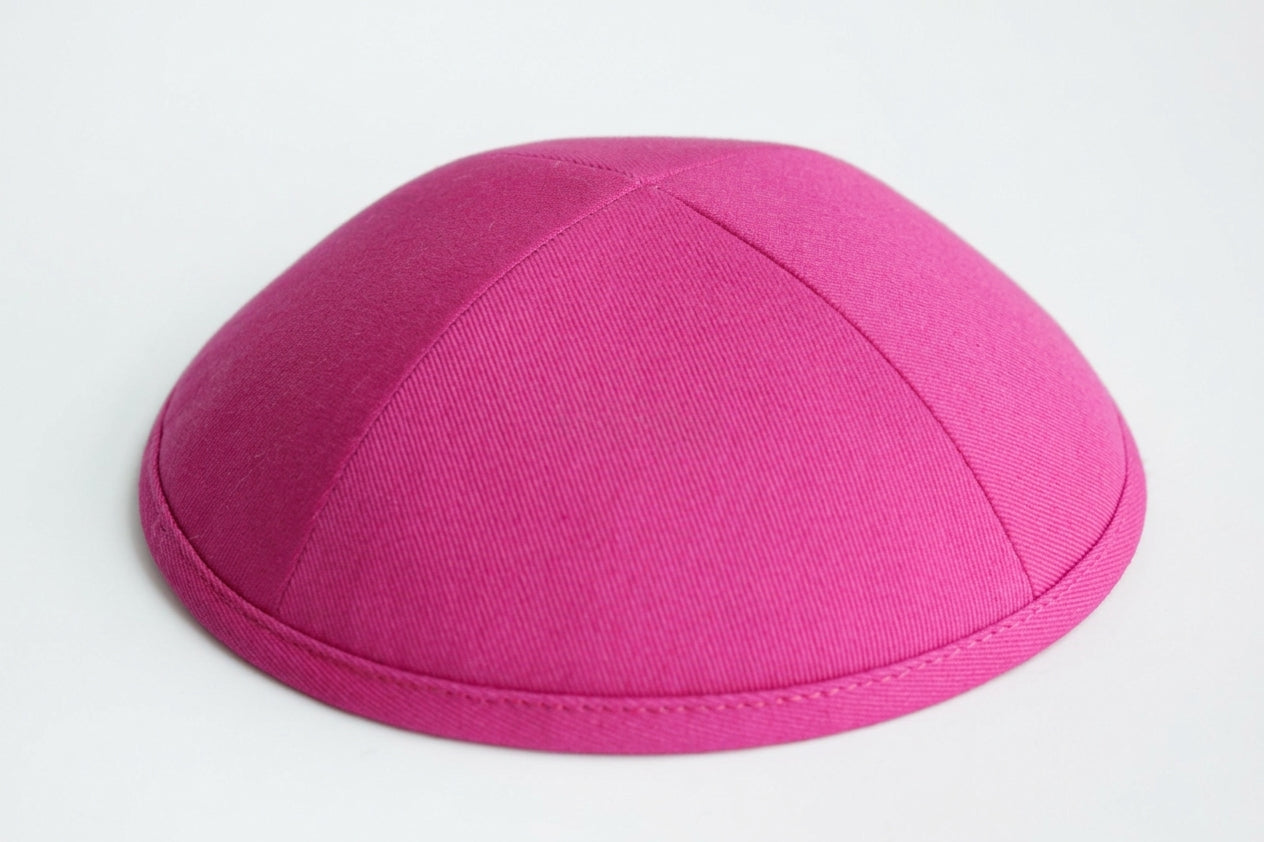 Cotton Kippot Rose Red Jessy Judaica