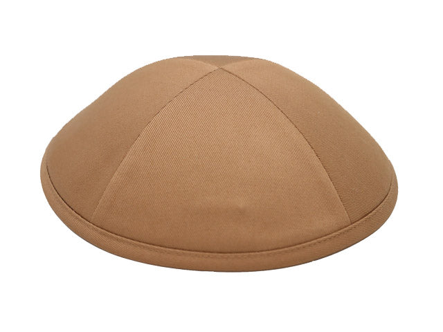 Cotton Kippot Light Brown Jessy Judaica