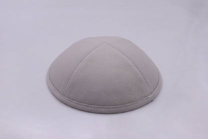 Cotton Kippot Light Grey Jessy Judaica