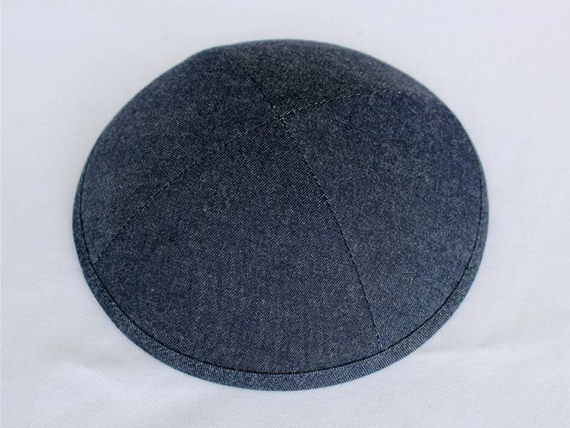 Denim Kippot Navy Jessy Judaica