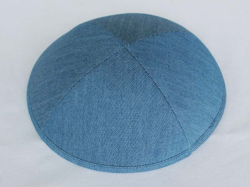 Denim Kippot Light Faded Navy Jessy Judaica