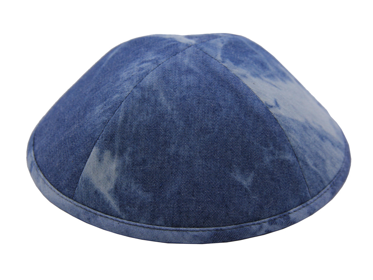 Denim Kippot Dark Acid Wash Jessy Judaica