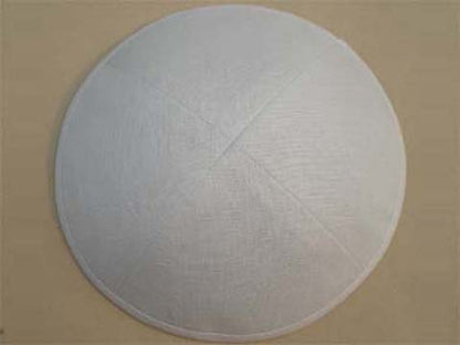 Linen Kippot Ivory Jessy Judaica