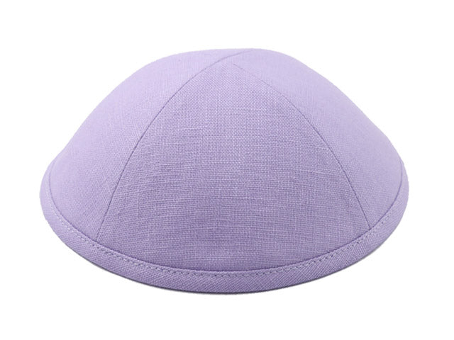 Linen Kippot Lilac Jessy Judaica