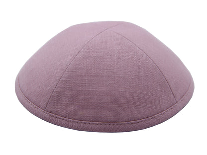 Linen Kippot Coral Jessy Judaica