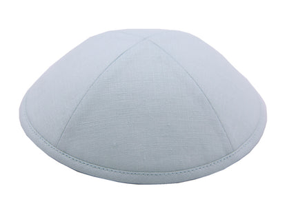 Linen Kippot Light Turquoise Jessy Judaica