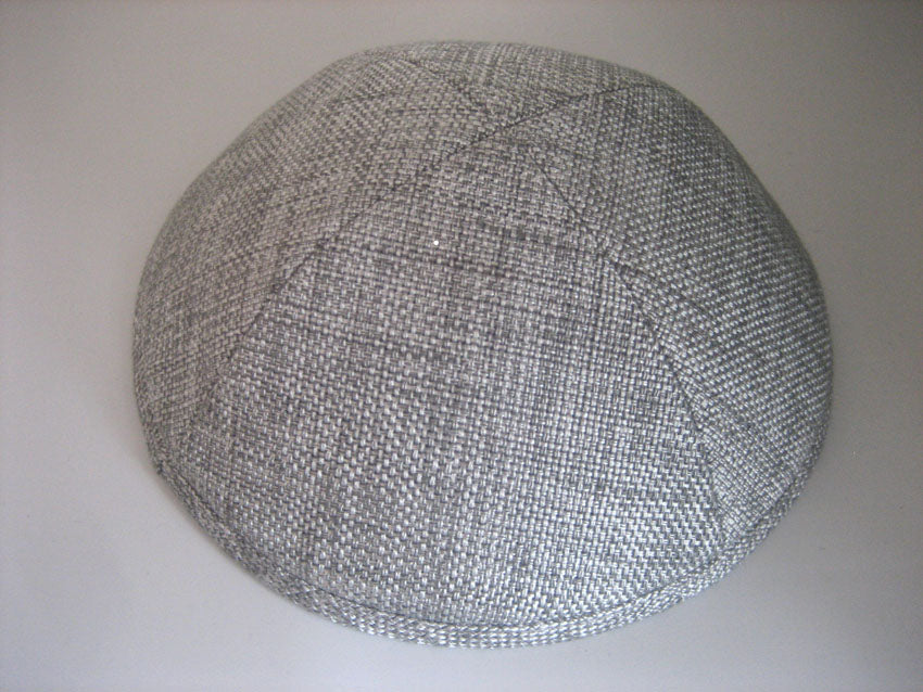 Linen Kippot Silver Jessy Judaica