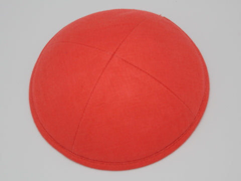 Linen Kippot Orange Red Jessy Judaica