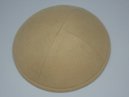 Linen Kippot Ruddy Brown Jessy Judaica