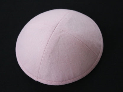 Linen Kippot Light Pink Jessy Judaica