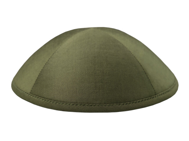 Silk Kippot Olive Jessy Judaica