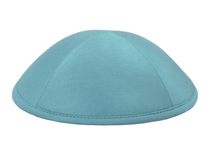 Silk Kippot Cadet Blue Jessy Judaica