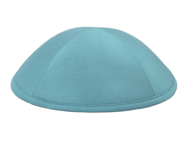 Silk Kippot Cadet Blue Jessy Judaica