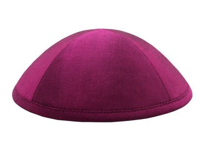 Silk Kippot Red Violet Jessy Judaica