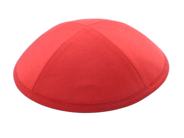 Silk Kippot Red Jessy Judaica