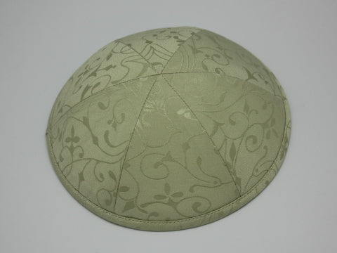 Silk Kippot Light Yellow Jessy Judaica