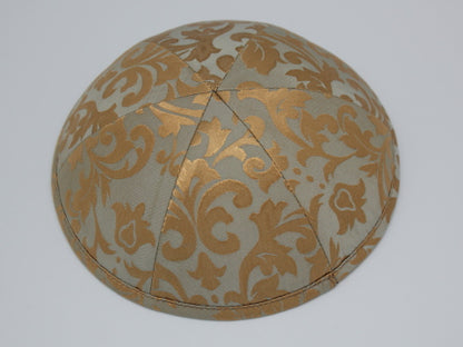 Silk Kippot Khaki Bronze Jessy Judaica