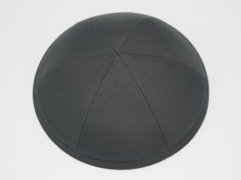 Silk Kippot Raw Black Jessy Judaica