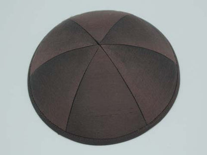 Silk Kippot Dark Brown Jessy Judaica