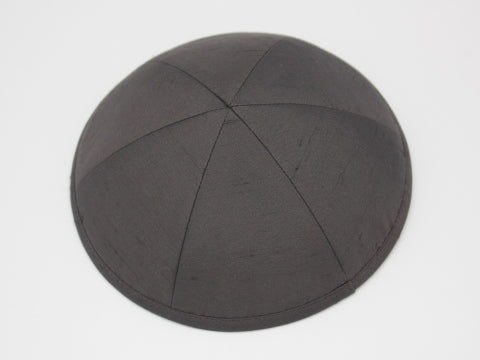 Silk Kippot Seal Brown Jessy Judaica