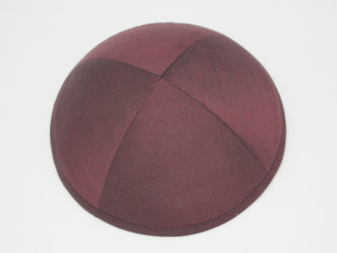 Silk Kippot Rosewood Jessy Judaica