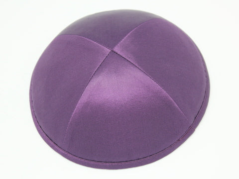 Silk Kippot Dark Purple Jessy Judaica