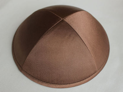 Satin Kippot Brown Jessy Judaica